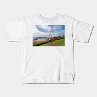 Lyme Regis Harbour from Langmoor Gardens Kids T-Shirt